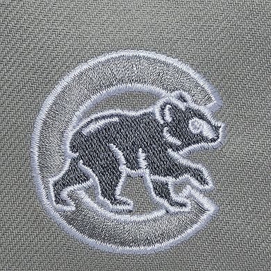 Men's Mitchell & Ness Gray Chicago Cubs Thunderstorm Head Coach Pro-Crown Adjustable Hat