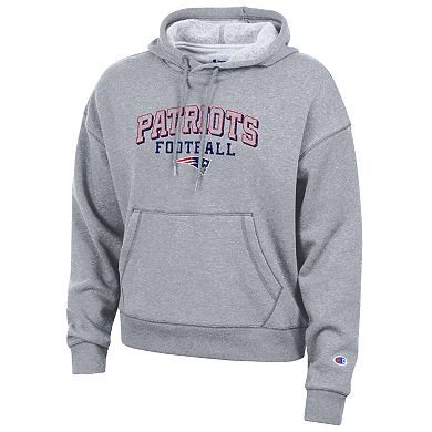 Women's Champion Gray New England Patriots Triumph Tri-Blend Hoodie