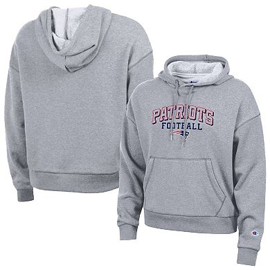 Women's Champion Gray New England Patriots Triumph Tri-Blend Hoodie