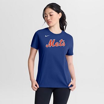 Women's Nike Royal New York Mets Wordmark T-Shirt