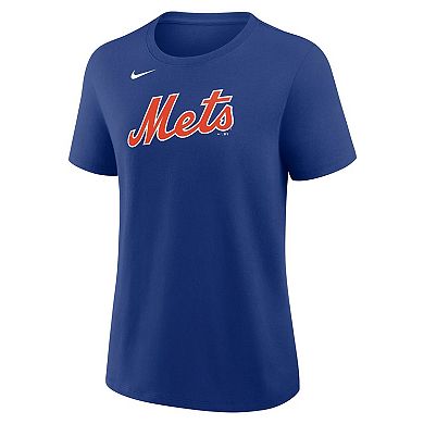 Women's Nike Royal New York Mets Wordmark T-Shirt