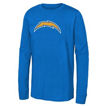 Youth Powder Blue Los Angeles Chargers Primary Logo Long Sleeve T-Shirt