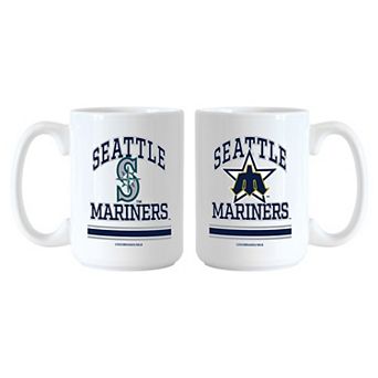 Logo Brands Seattle Mariners 15oz. Current & Throwback Mug Set