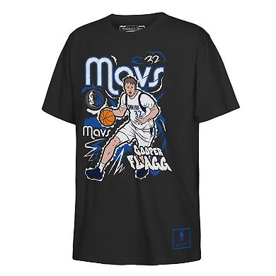 Youth Outerstuff Cooper Flagg Black Dallas Mavericks Chalked Up Player Name & Number T-Shirt