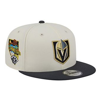 Men's New Era White/Charcoal Vegas Golden Knights Injection Localized Two-Tone 9FIFTY Snapback Hat