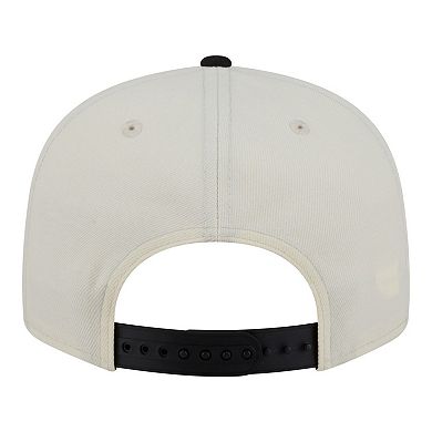 Men's New Era White/Black Chicago Blackhawks Injection Localized Two-Tone 9FIFTY Snapback Hat