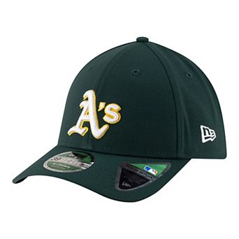 Men's New Era Green Athletics Player Replica 39THIRTY M-Crown Flex Hat
