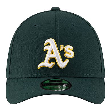 Men's New Era Green Athletics Player Replica 39THIRTY M-Crown Flex Hat