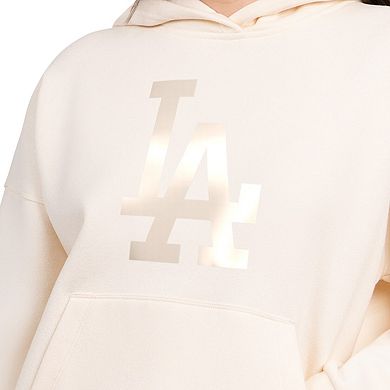 Women's Starter Cream Los Angeles Dodgers Pastel Relaxed Hoodie