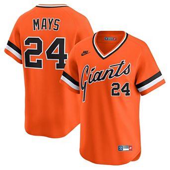 Men's Nike Willie Mays Orange San Francisco Giants Cooperstown Collection Limited Jersey