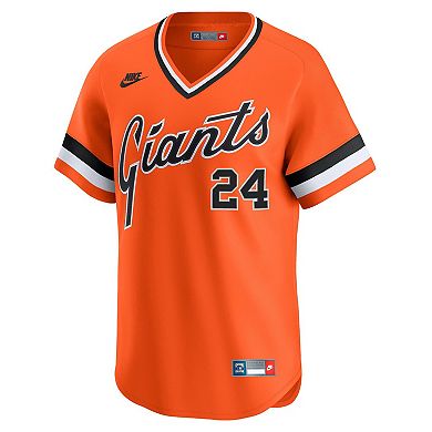 Men's Nike Willie Mays Orange San Francisco Giants Cooperstown Collection Limited Jersey
