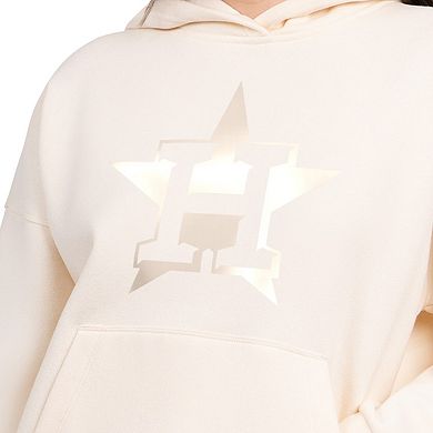 Women's Starter Cream Houston Astros Pastel Relaxed Hoodie