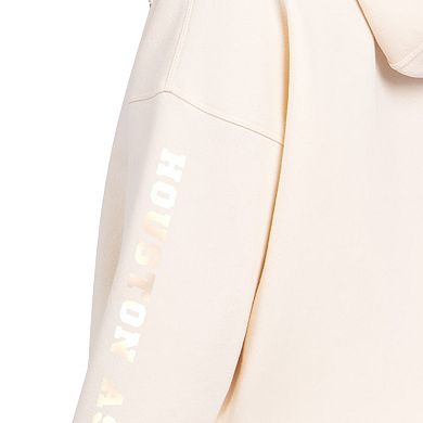 Women's Starter Cream Houston Astros Pastel Relaxed Hoodie