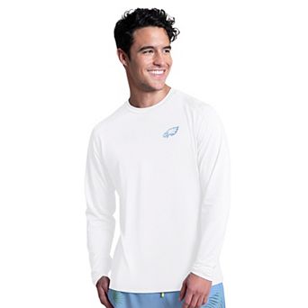 Men's Margaritaville White Philadelphia Eagles Life's A Beach Long Sleeve Rashguard