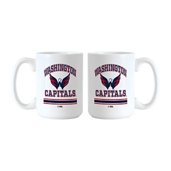 Logo Brands Washington Capitals 15oz. Current & Throwback Mug Set