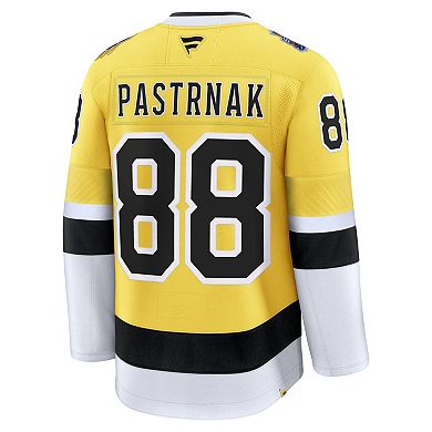 Men's Fanatics David Pastrnak Gold Boston Bruins 2026 NHL Stadium Series Premium Jersey
