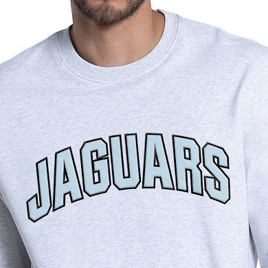 Men's Starter Ash Jacksonville Jaguars Faceoff Fleece Sweatshirt