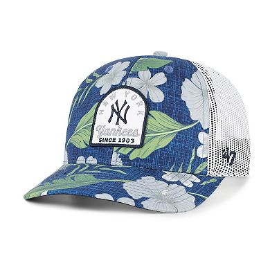Men's '47 Navy New York Yankees Tei Beachside Adjustable Trucker Hat