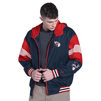 Men's Pro Player Navy/Red Cleveland Guardians Legacy Lightweight Full Zip Hooded Jacket