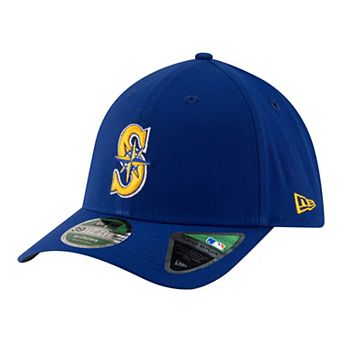Men's New Era Blue Seattle Mariners Player Replica 39THIRTY M-Crown Flex Hat