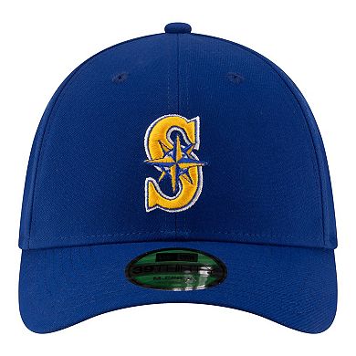 Men's New Era Blue Seattle Mariners Player Replica 39THIRTY M-Crown Flex Hat