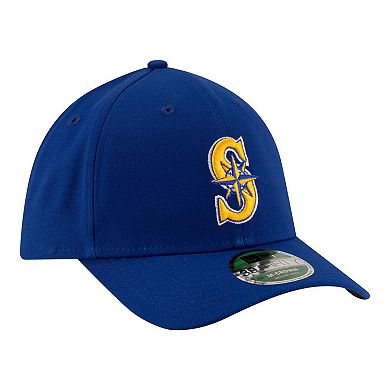 Men's New Era Blue Seattle Mariners Player Replica 39THIRTY M-Crown Flex Hat