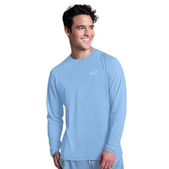Men's Margaritaville Light Blue Buffalo Bills Life's A Beach Long Sleeve Rashguard