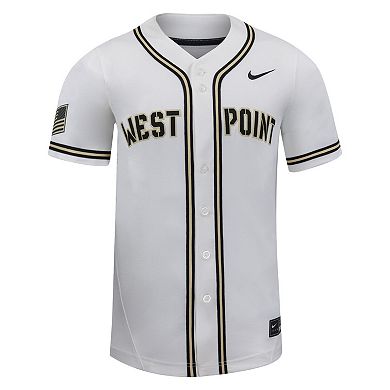 Men's Nike White Army Black Knights Replica Baseball Jersey