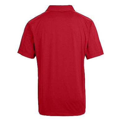 Men's Cutter & Buck Red NC State Wolfpack Alumni Logo Prospect Textured Stretch Polo