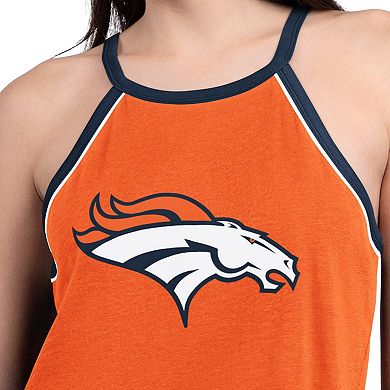 Women's G-III 4Her by Carl Banks Orange Denver Broncos Redemption Win Slub Tank Top