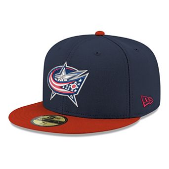 Men's New Era Navy Columbus Blue Jackets Core Logo Two-Tone 59FIFTY Fitted Hat