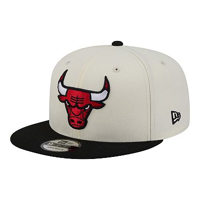 Men's New Era White Chicago Bulls Injection Localized 9FIFTY Snapback Hat