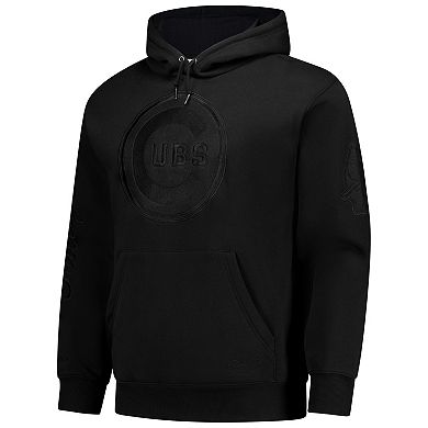 Men's Mitchell & Ness Black Chicago Cubs Phantom Fleece Hoodie