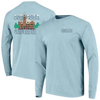 Men's Image One Light Blue Syracuse Orange Frosted Dreams Comfort Colors Long Sleeve T-Shirt