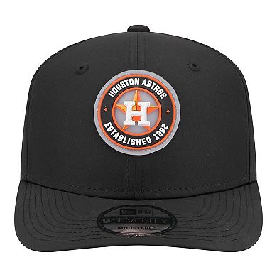 Men's New Era Black Houston Astros Circle 9SEVENTY Adjustable Hat