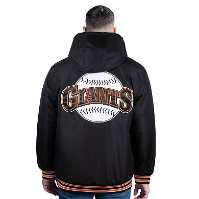 Men's Starter Black San Francisco Giants Pro Polyfilled Full-Zip Jacket
