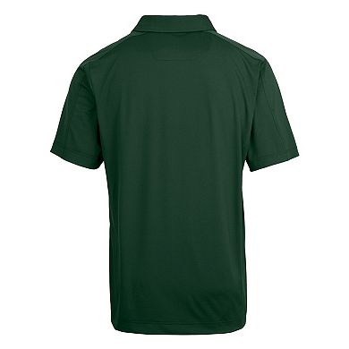 Men's Cutter & Buck Green Notre Dame Fighting Irish Alumni Logo Prospect Textured Stretch Polo