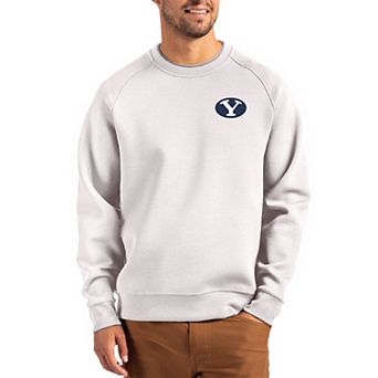 Men's Cutter & Buck Gray BYU Cougars Roam Recycled Pullover