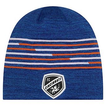 Men's New Era Blue FC Cincinnati 2026 Kickoff Knit Beanie
