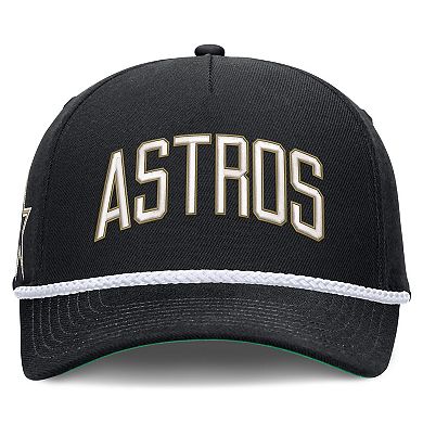 Men's Nike Black Houston Astros Cooperstown Collection Rise Adjustable Hat