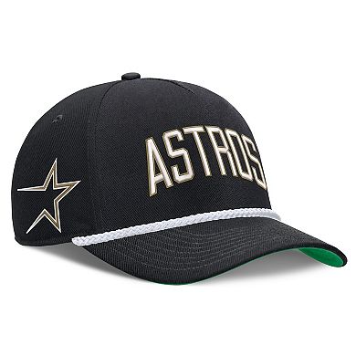 Men's Nike Black Houston Astros Cooperstown Collection Rise Adjustable Hat