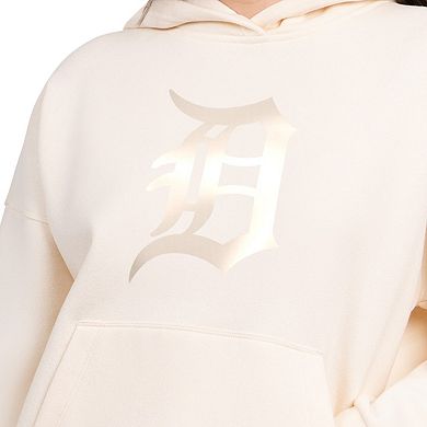 Women's Starter Cream Detroit Tigers Pastel Relaxed Hoodie