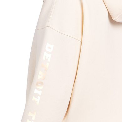 Women's Starter Cream Detroit Tigers Pastel Relaxed Hoodie