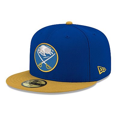 Men's New Era Royal Buffalo Sabres Core Logo Two-Tone 59FIFTY Fitted Hat