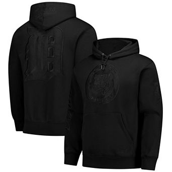 Men's Mitchell & Ness Black Detroit Tigers Phantom Fleece Hoodie