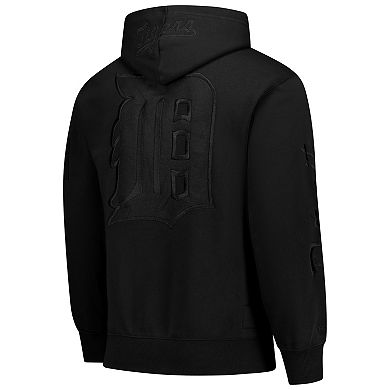 Men's Mitchell & Ness Black Detroit Tigers Phantom Fleece Hoodie