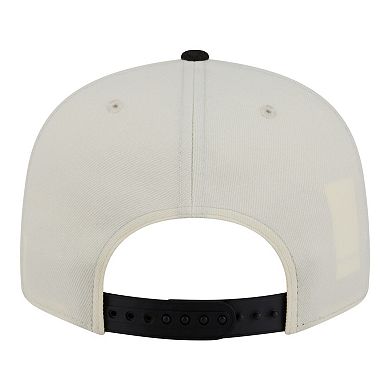 Men's New Era White/Black Pittsburgh Penguins Injection Localized Two-Tone 9FIFTY Snapback Hat