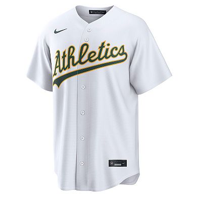 Men's Nike White Athletics Home Replica Jersey