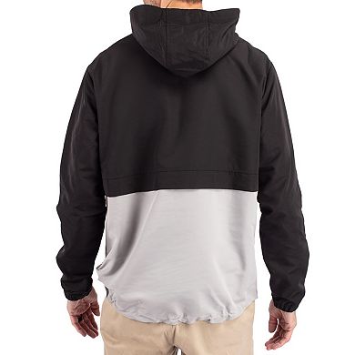 Men's Cutter & Buck Black UCF Knights Charter Eco Recycled Half-Zip Anorak Jacket