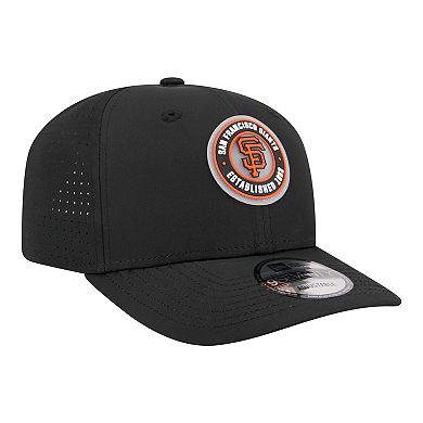 Men's New Era Black San Francisco Giants Circle 9SEVENTY Adjustable Hat